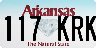 AR license plate 117KRK