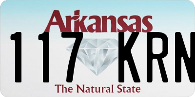 AR license plate 117KRN