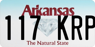 AR license plate 117KRP