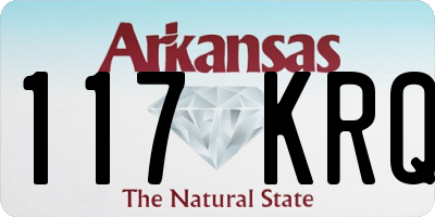 AR license plate 117KRQ
