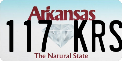 AR license plate 117KRS