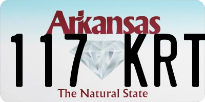 AR license plate 117KRT