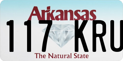 AR license plate 117KRU