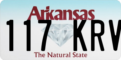 AR license plate 117KRV