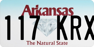 AR license plate 117KRX