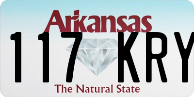 AR license plate 117KRY