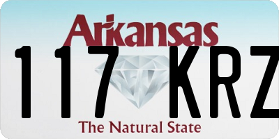 AR license plate 117KRZ