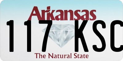 AR license plate 117KSC