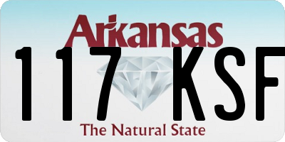 AR license plate 117KSF