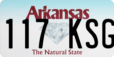 AR license plate 117KSG