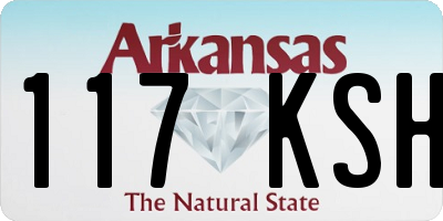 AR license plate 117KSH