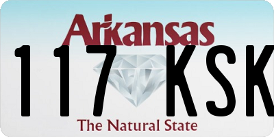 AR license plate 117KSK