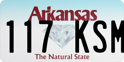 AR license plate 117KSM