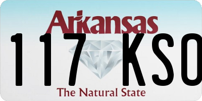 AR license plate 117KSO