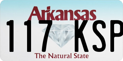 AR license plate 117KSP