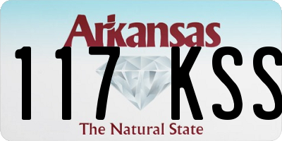AR license plate 117KSS