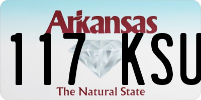 AR license plate 117KSU