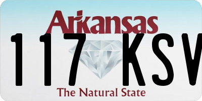 AR license plate 117KSV