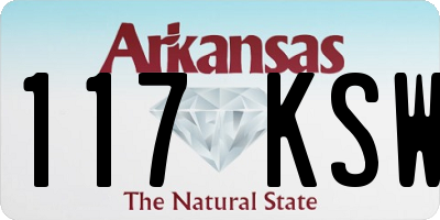 AR license plate 117KSW