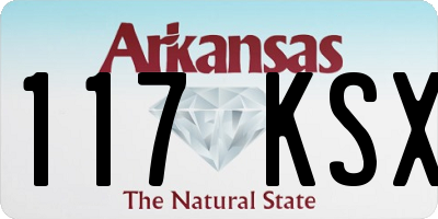 AR license plate 117KSX