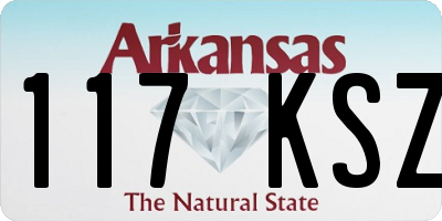 AR license plate 117KSZ