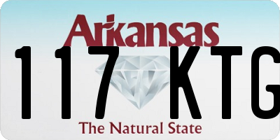 AR license plate 117KTG