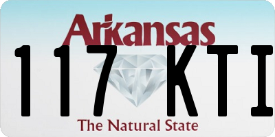 AR license plate 117KTI