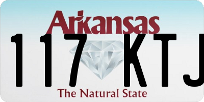 AR license plate 117KTJ