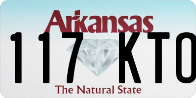 AR license plate 117KTO