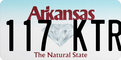 AR license plate 117KTR