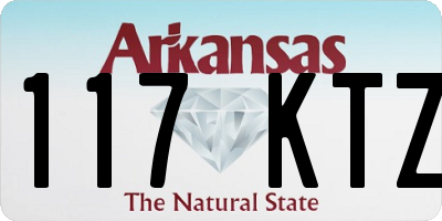 AR license plate 117KTZ