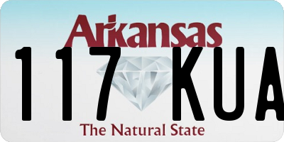 AR license plate 117KUA