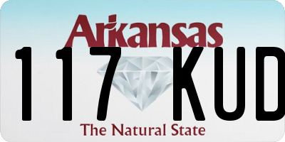AR license plate 117KUD