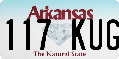 AR license plate 117KUG