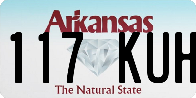 AR license plate 117KUH