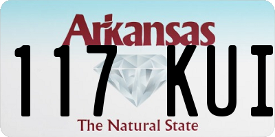 AR license plate 117KUI