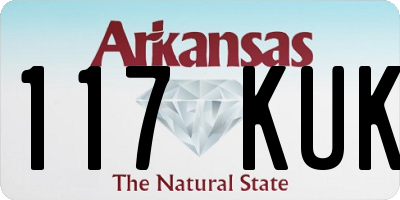AR license plate 117KUK