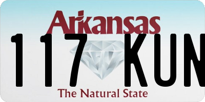 AR license plate 117KUN