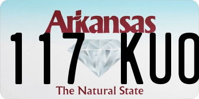AR license plate 117KUO