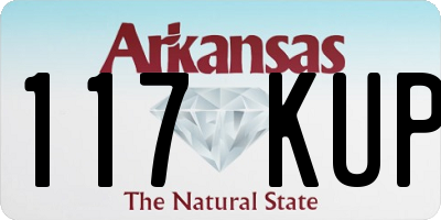 AR license plate 117KUP