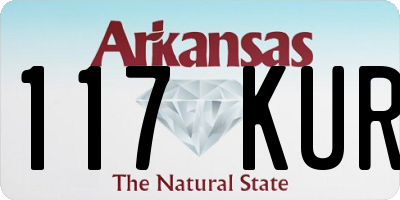 AR license plate 117KUR