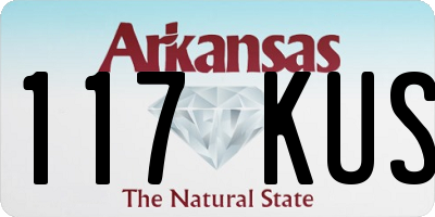 AR license plate 117KUS