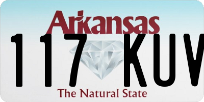 AR license plate 117KUV