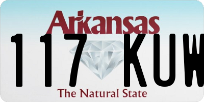 AR license plate 117KUW