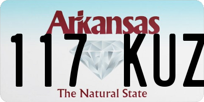 AR license plate 117KUZ