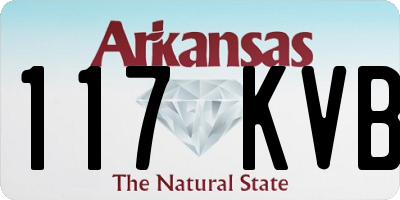 AR license plate 117KVB