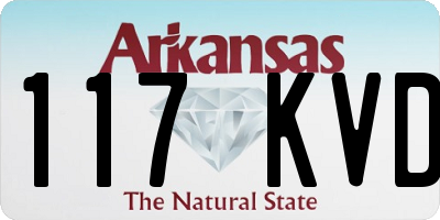 AR license plate 117KVD