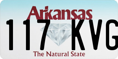 AR license plate 117KVG