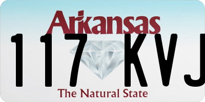 AR license plate 117KVJ