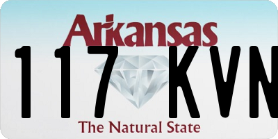 AR license plate 117KVN